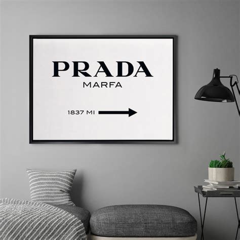 prada wall picture|prada canvas art.